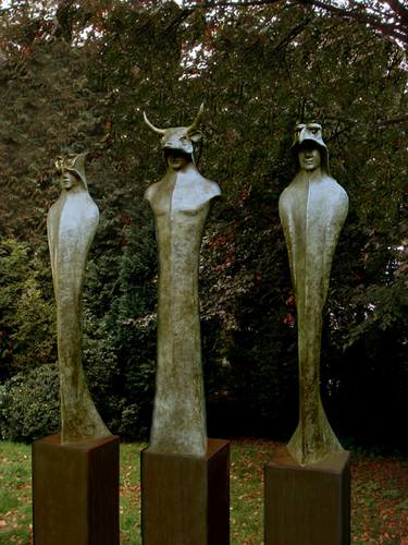 Original Fine Art Abstract Sculpture by Hans Pj Grootswagers