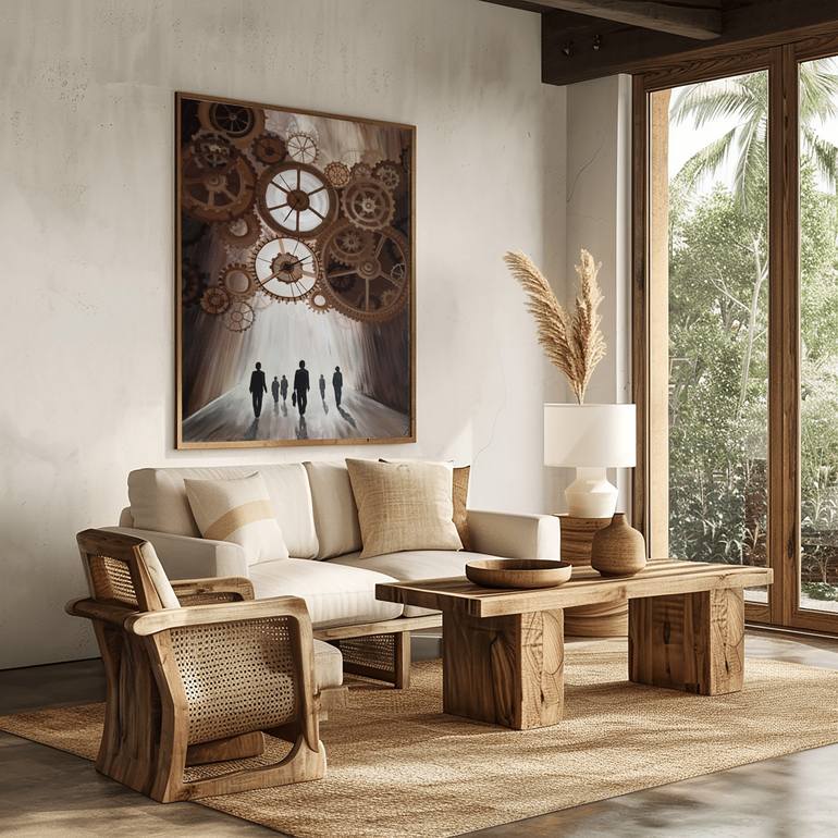 Original Contemporary Time Painting by Iryna Mellis
