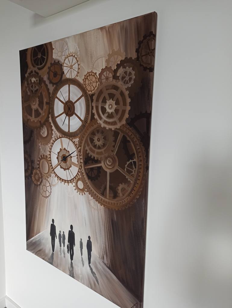 Original Contemporary Time Painting by Iryna Mellis