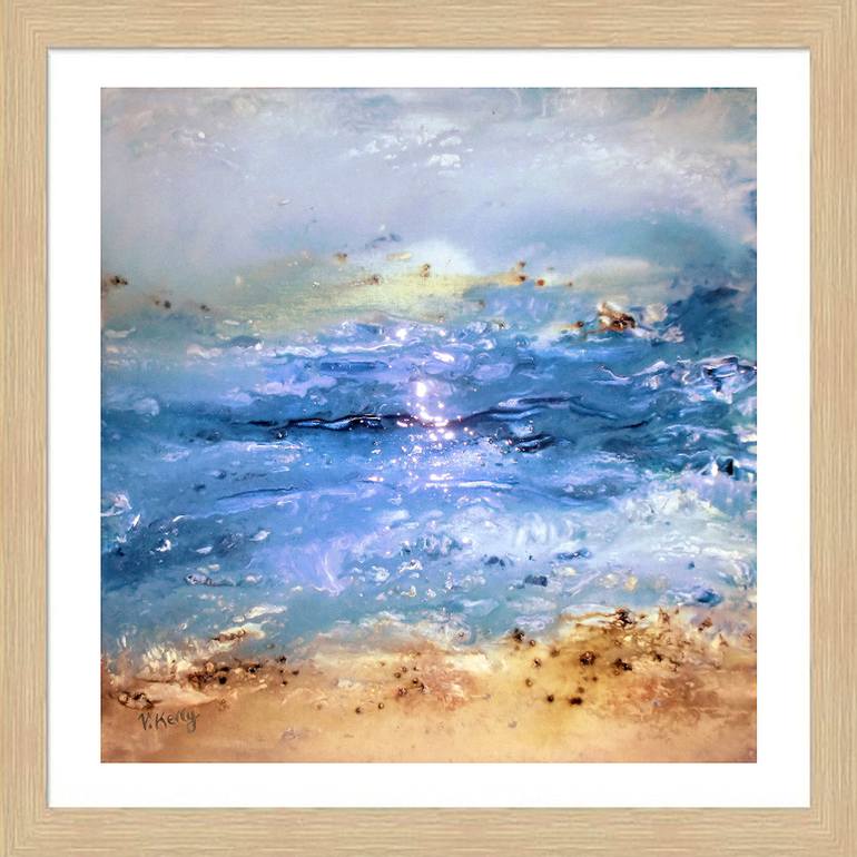 Original Abstract Beach Painting by Valerie Anne Kelly