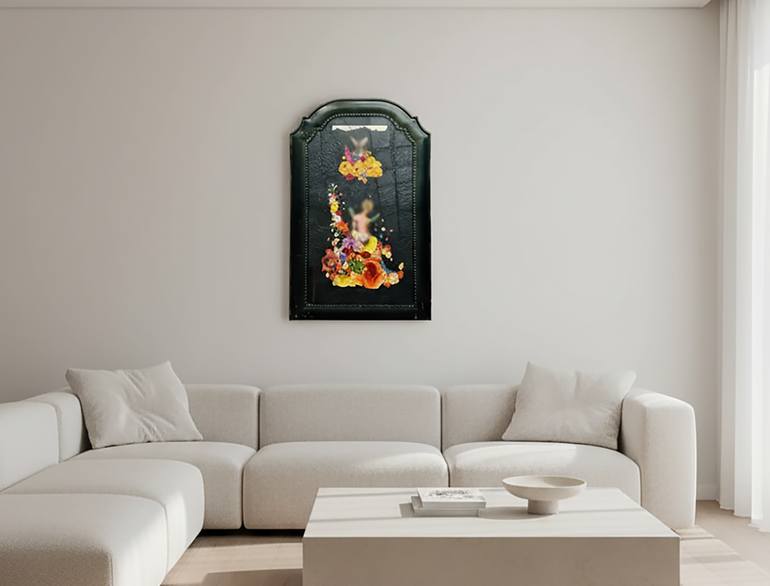 Original Abstract Floral Collage by Iuri Shubladze