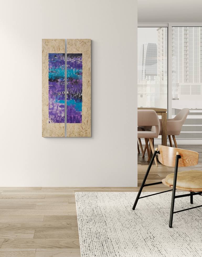 Original Pop Art Abstract Painting by Ariela Roth Yuval Leshem
