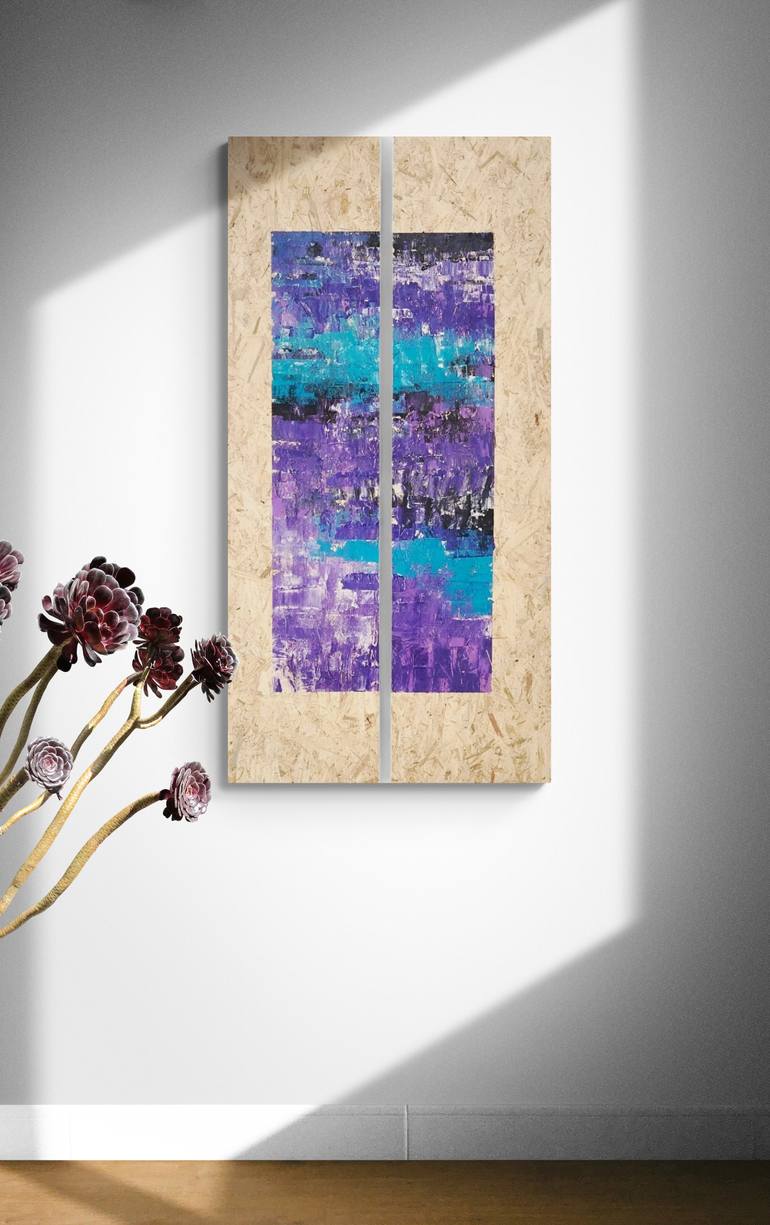 Original Pop Art Abstract Painting by Ariela Roth Yuval Leshem