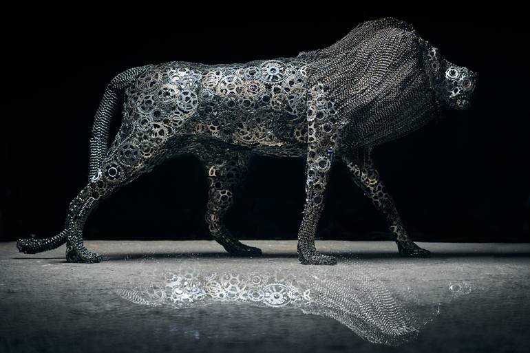 Original Abstract Animal Sculpture by Jaka Globocnik
