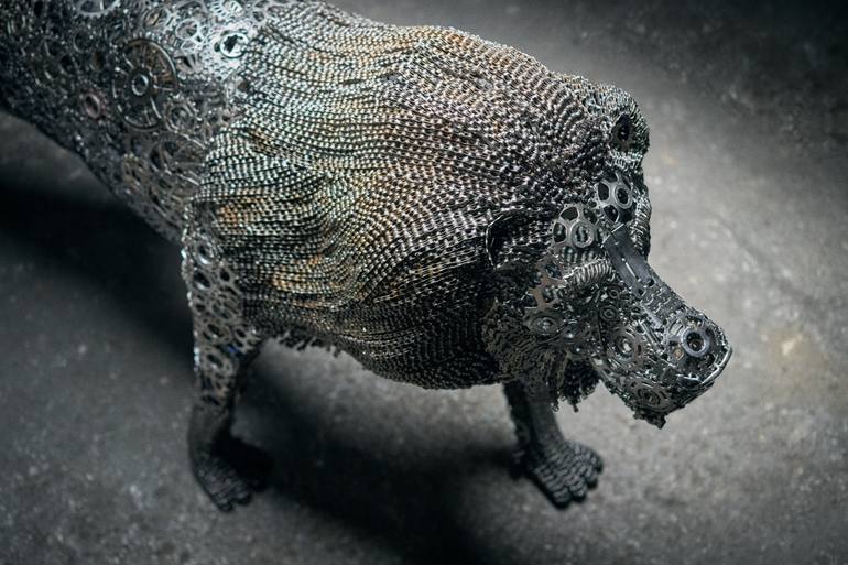 Original Abstract Animal Sculpture by Jaka Globocnik