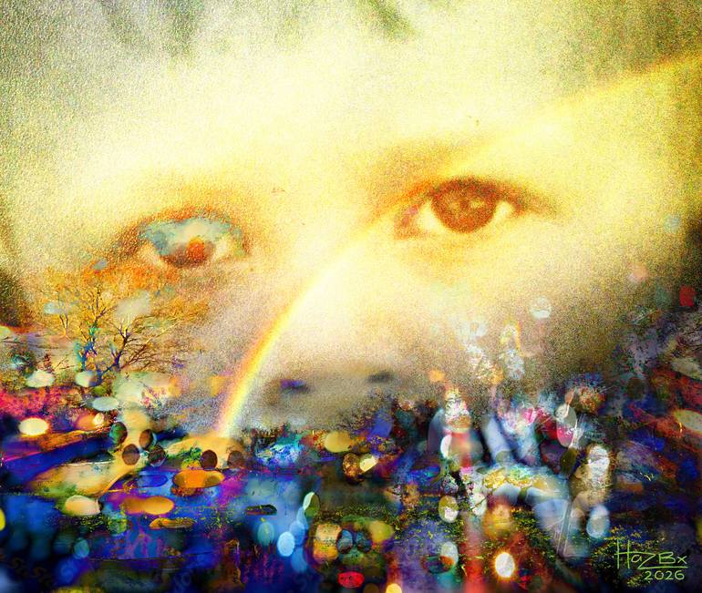 Original Children Digital by Harry Barker | Digital Art Art on Canvas | Landfill At The End Of The Rainbow 2026