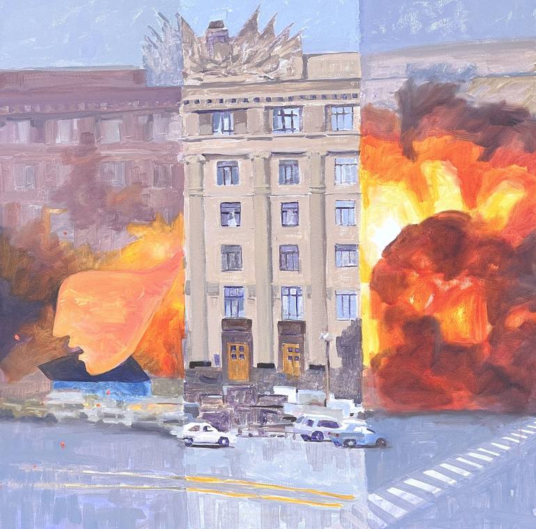 Print of Modern Architecture Paintings by Murray Taylor