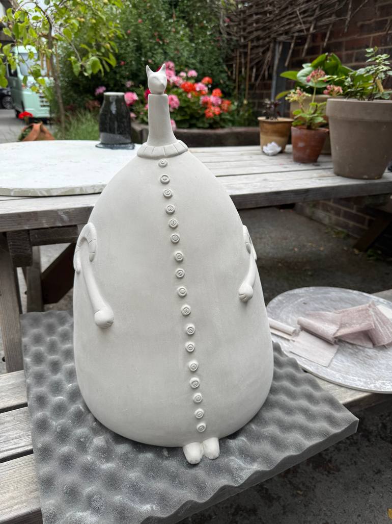 Original Conceptual Cats Sculpture by Maryam Fereydoon