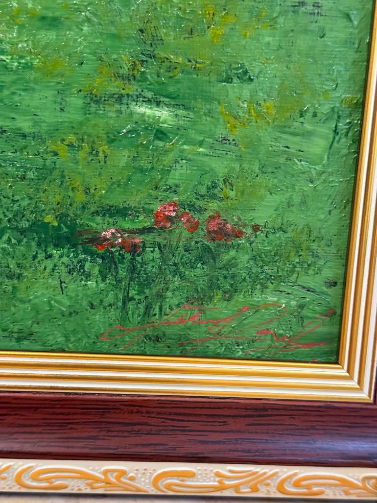 Original Impressionism Abstract Painting by Atika Rauf