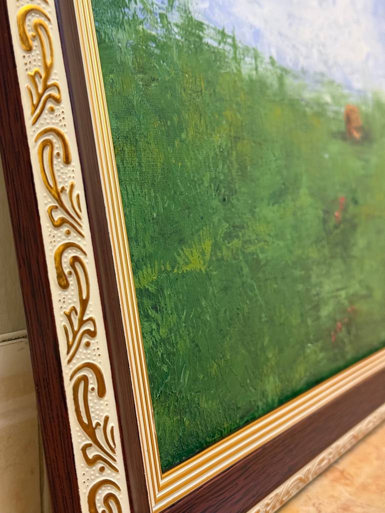Original Impressionism Abstract Painting by Atika Rauf
