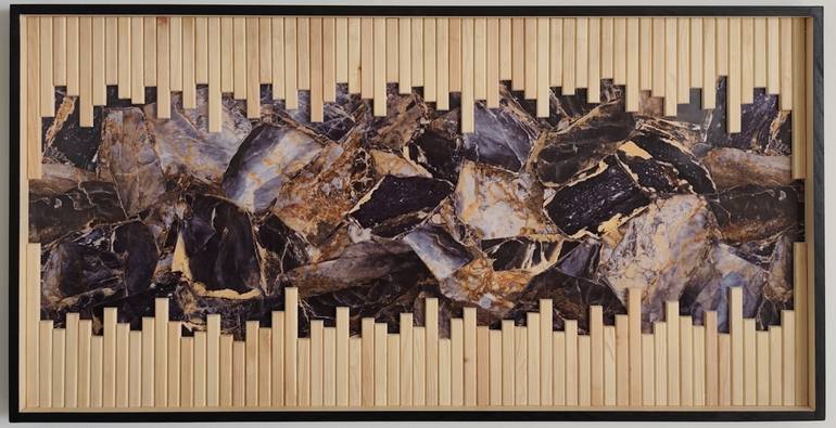 Original Geometric Abstract Sculpture by Kypros Shiapanis