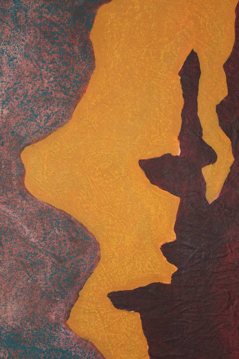 Original Abstract Expressionism Abstract Mixed Media by Helen Dede