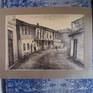 "Graphic artwork of old Pogradec, Albania"