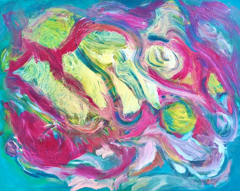 Original Nature Painting by Glen Sparer | Abstract Expressionism Art on Canvas | When the Waters Rise Where Will We Be
