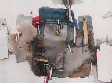 Print of Conceptual Abstract Paintings by Sunil Kumar