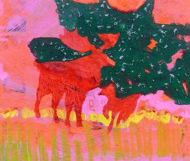 Print of Abstract Expressionism Animal Paintings by Julie Hermoso