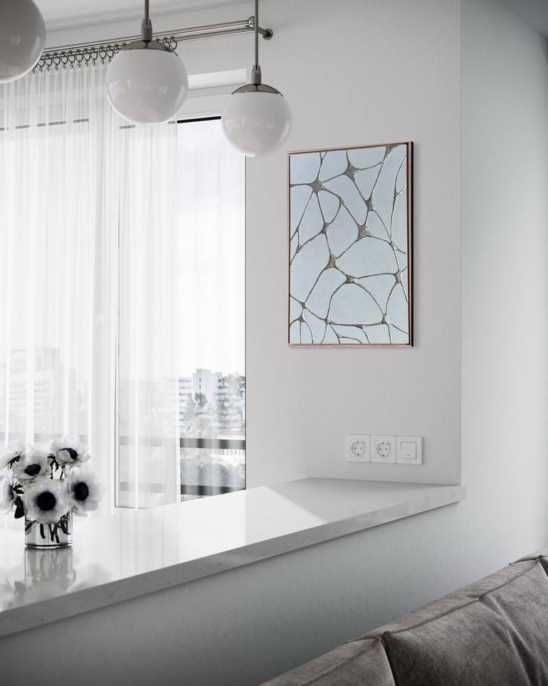 Original Geometric Abstract Painting by Evgeniya Shemchuk