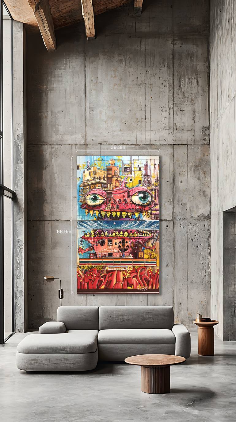 Original Conceptual Architecture Painting by Pavel Sipkin