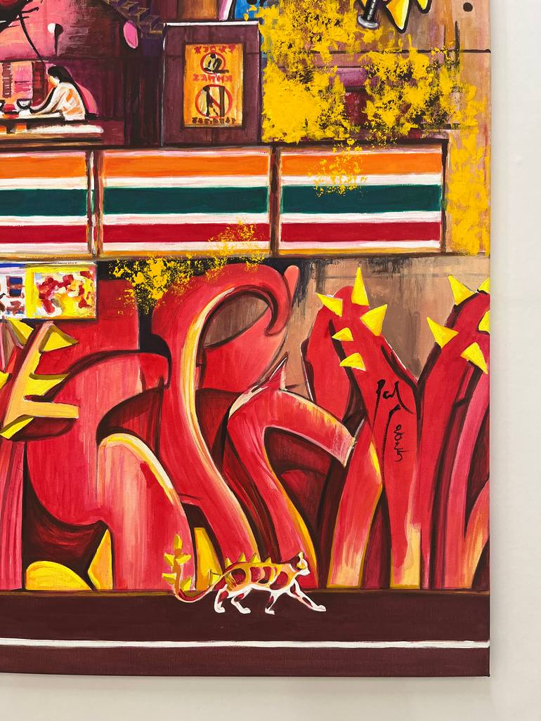 Original Conceptual Architecture Painting by Pavel Sipkin