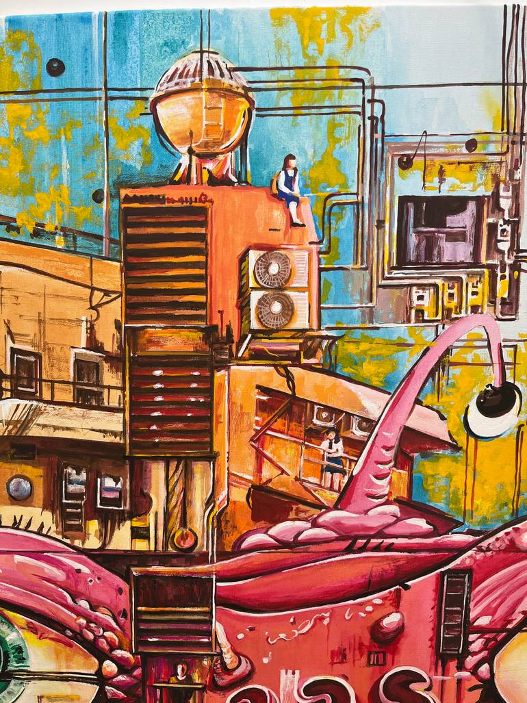 Original Conceptual Architecture Painting by Pavel Sipkin