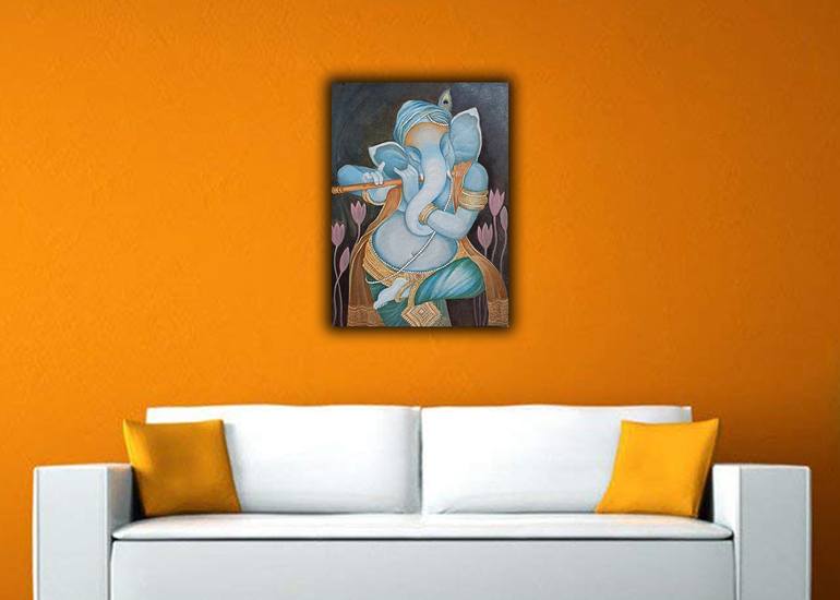 Original Figurative Religion Painting by Upul Jayashantha
