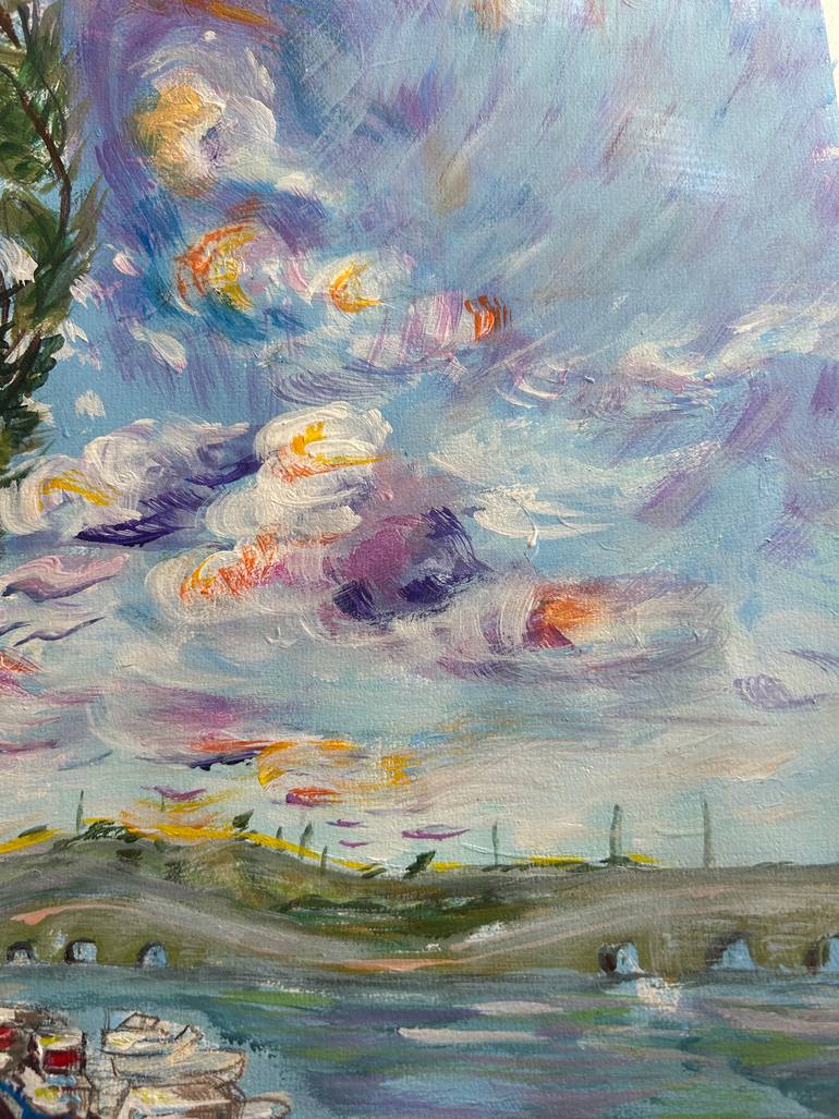 Original Abstract Expressionism Nature Painting by Semiha Karakus