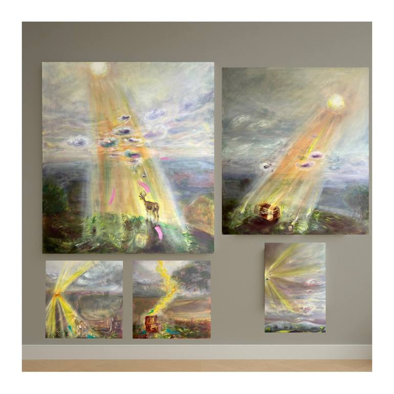 Original Contemporary Landscape Painting by Semiha Karakus