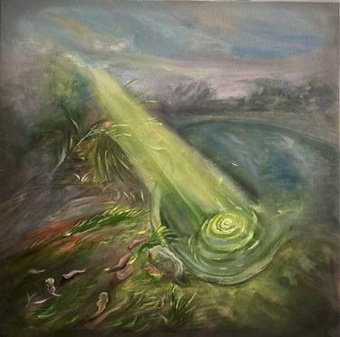 Original Abstract Expressionism Landscape Paintings by Semiha Karakus