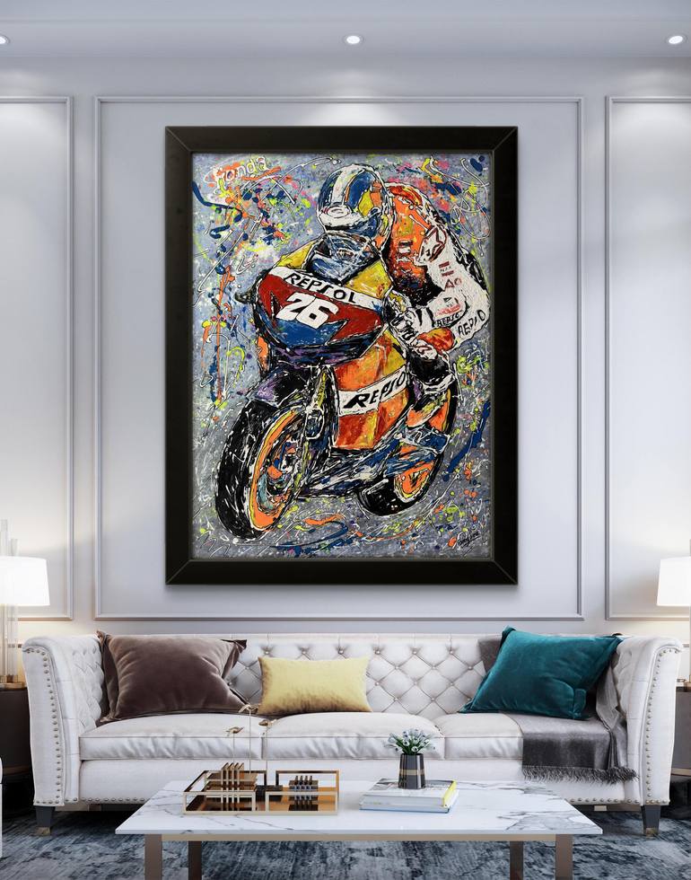 Original Figurative Abstract Painting by Luis Angel Gonzalez Dieguez