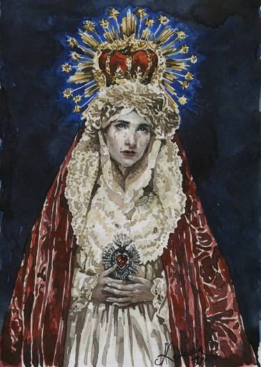 Original Fine Art Religious Paintings by Anastasia Karaseva