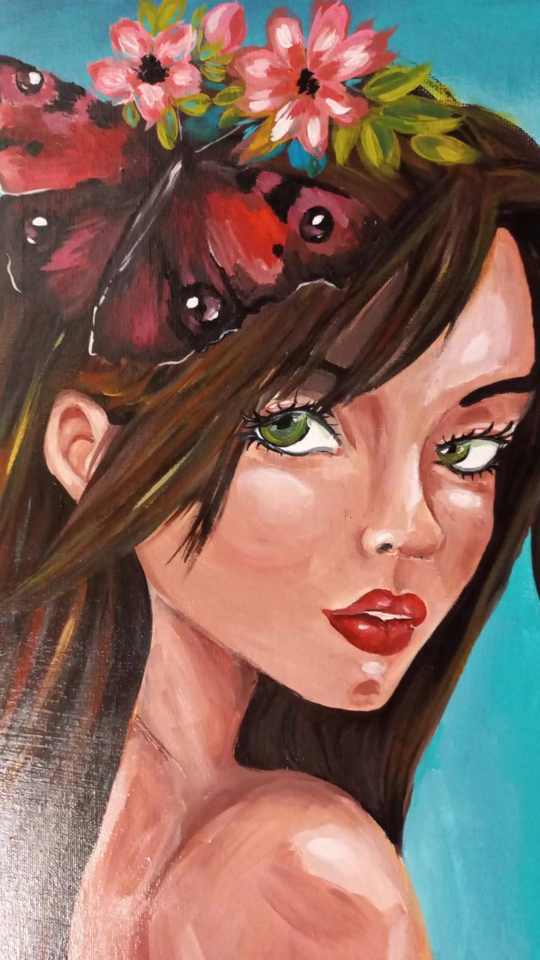 Original Contemporary Fantasy Painting by Elena Bragioto