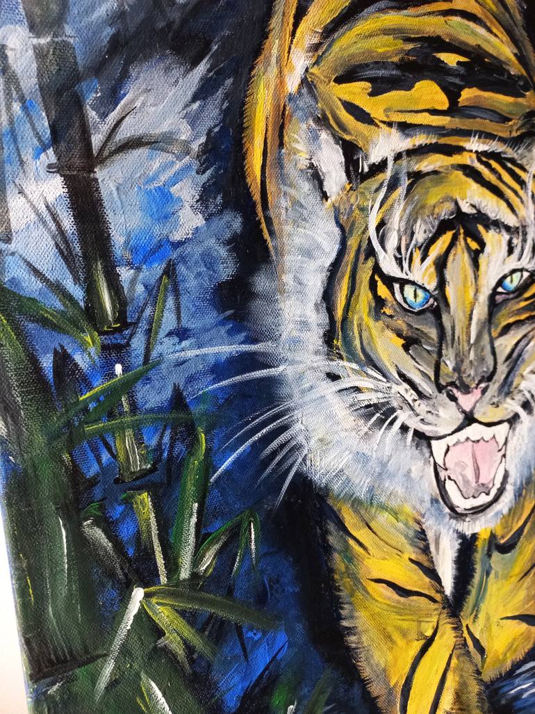 Original Figurative Animal Painting by Elena Bragioto