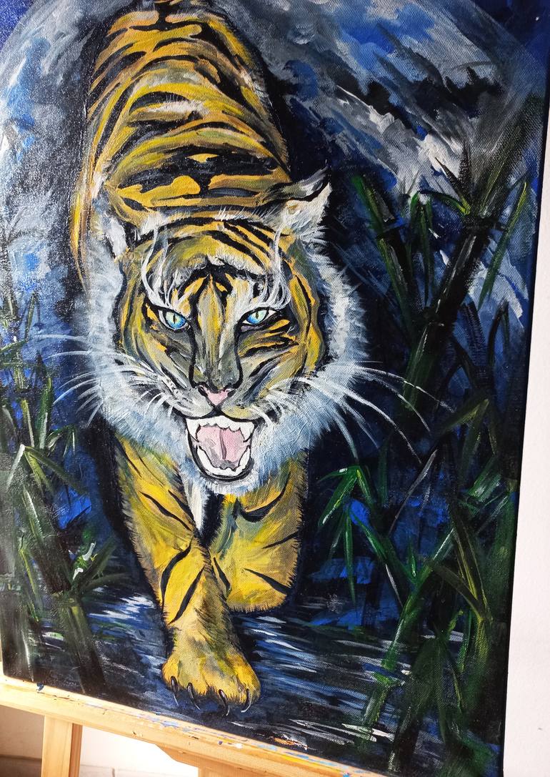 Original Figurative Animal Painting by Elena Bragioto