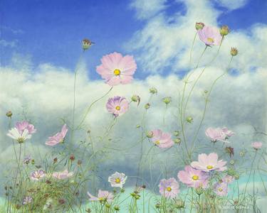 Cosmos Flower Paintings Saatchi Art