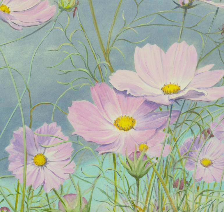 Original Floral Painting by Silvere Boureau
