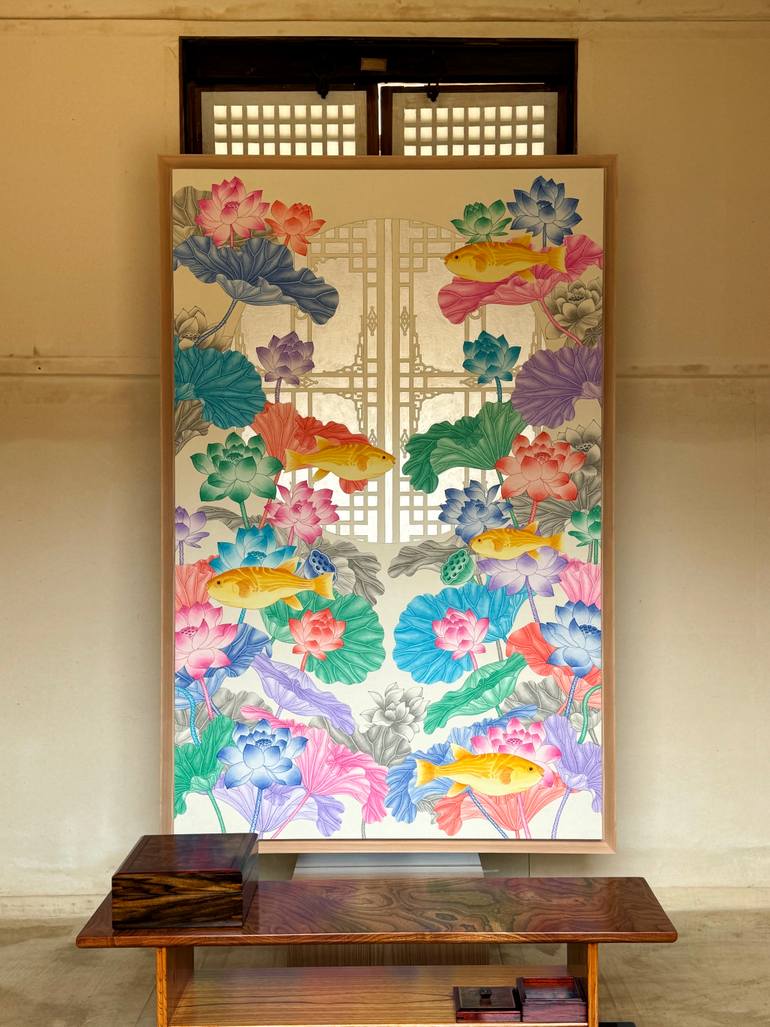 Original Classicism Floral Painting by Clara Baik