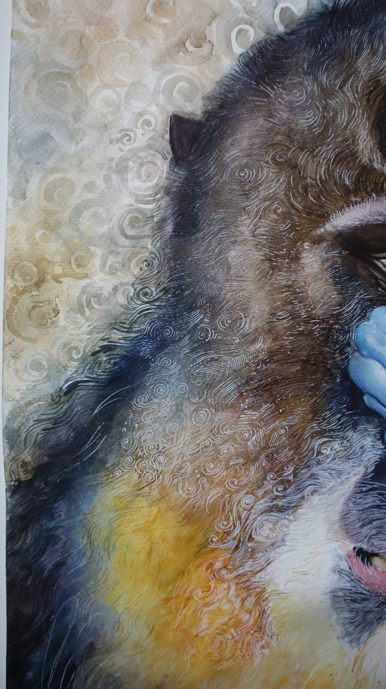 Original Contemporary Animal Painting by Lesia Larionova