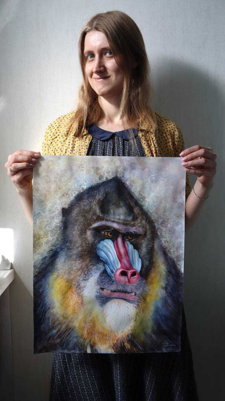Original Contemporary Animal Painting by Lesia Larionova