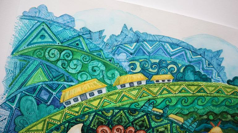 Original Symbolism Animal Painting by Lesia Larionova
