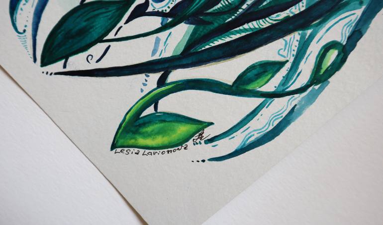 Original Symbolism Animal Painting by Lesia Larionova