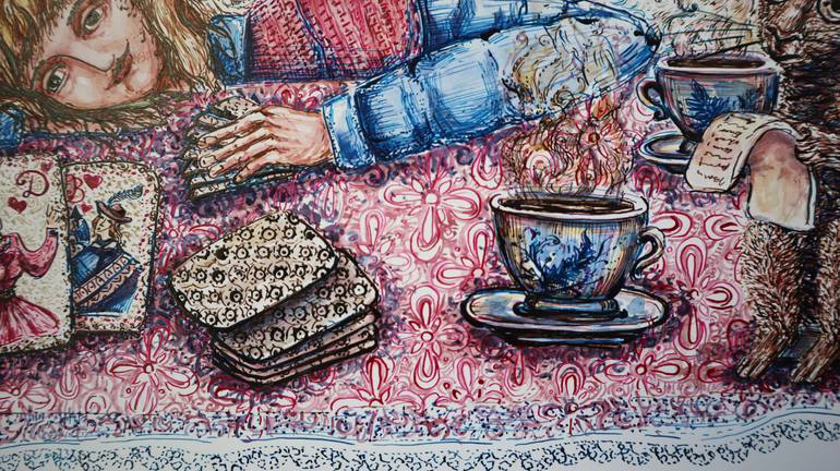 Original Illustration Fantasy Mixed Media by Lesia Larionova
