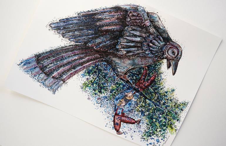Original Illustration Humor Mixed Media by Lesia Larionova