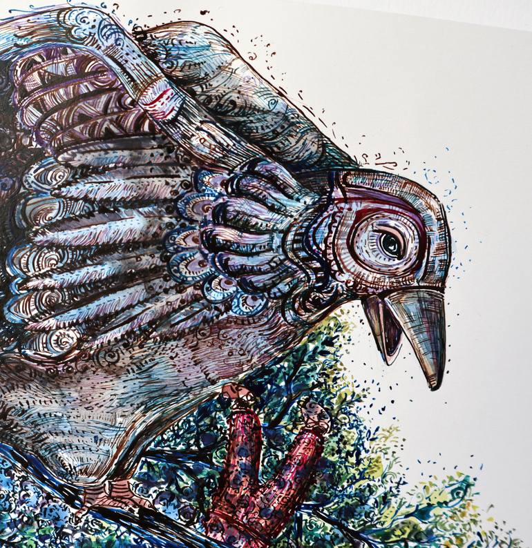 Original Illustration Humor Mixed Media by Lesia Larionova