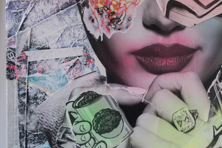 Original Pop Art Graffiti Collage by Per-Olof Swedmark