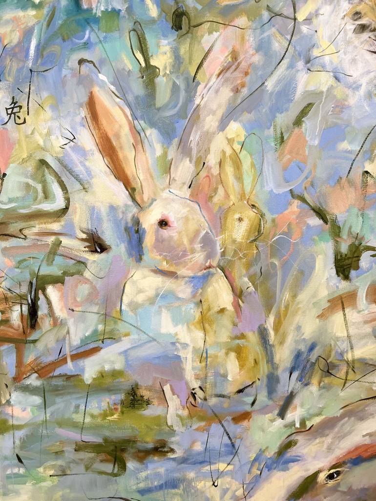 Original Abstract Expressionism Animal Painting by Renée Zangara