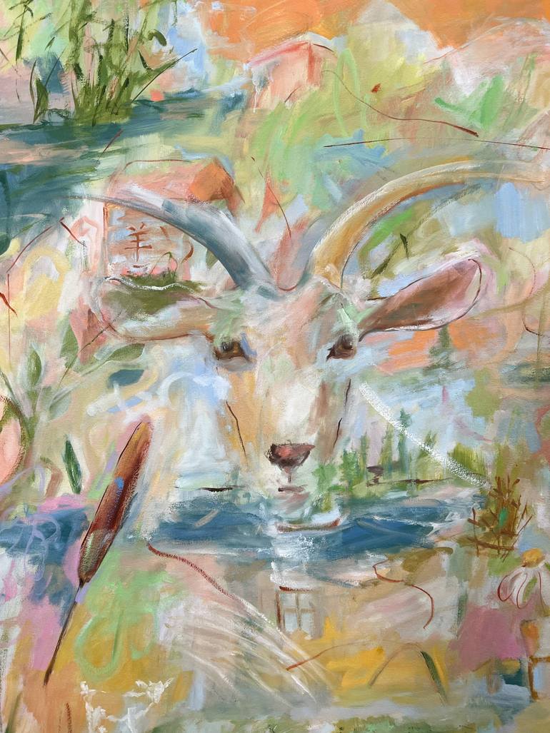 Original Abstract Expressionism Animal Painting by Renée Zangara