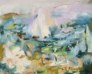Original Abstract Expressionism Landscape Paintings by Renée Zangara