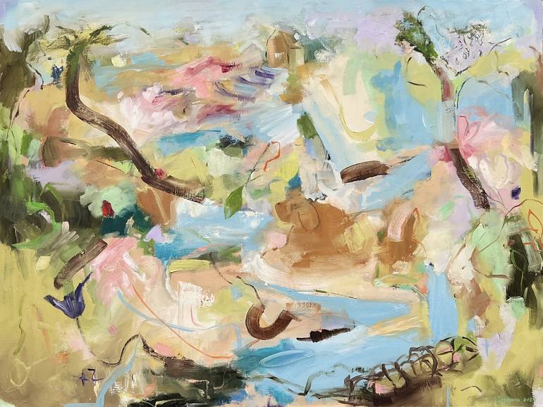 Original Abstract Expressionism Landscape Paintings by Renée Zangara