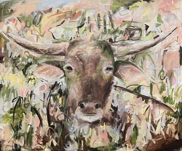 Original Abstract Expressionism Animal Paintings by Renée Zangara