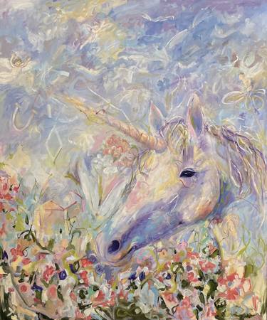 Original Abstract Expressionism Animal Paintings by Renée Zangara